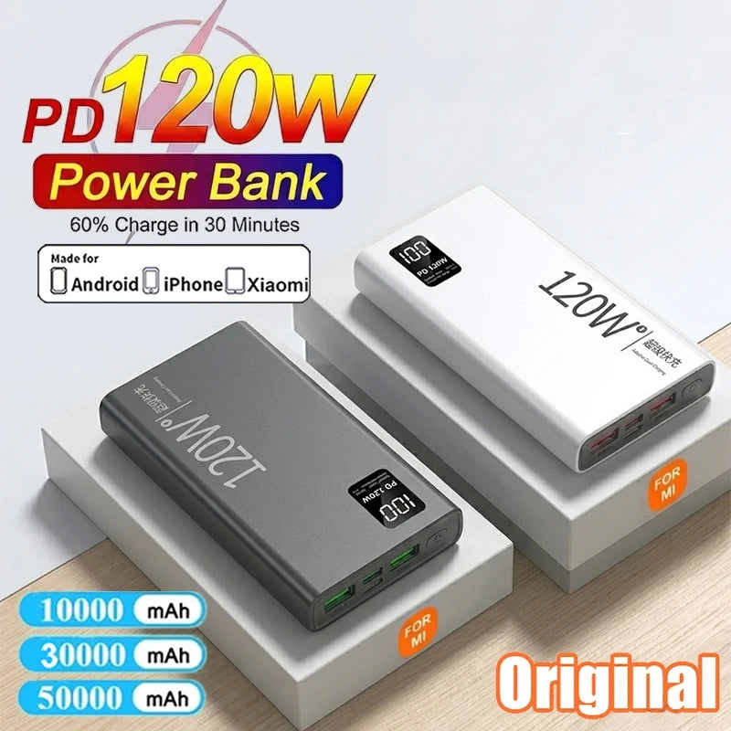 Powerbank  20.000mAh Carga Rápida 120W – Pantalla Digital